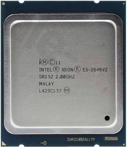 Процессор Intel Xeon E5-2640 v2 сокет 2011 8 ядер, 16 потоков до 2.5ГГц 95Вт Комплектация BOX с кулером ID-COOLING SE-802-SD V3 BOX