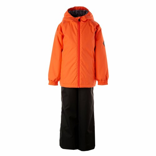 Комплект верхней одежды Huppa размер 122, оранжевый, серый комплект верхней одежды размер 122 черный оранжевый