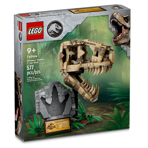 Конструктор LEGO Jurassic World 76964 Окаменелости динозавра: череп тираннозавра, 577 дет. конструктор lego jurassic world побег динозавра тираннозавра 76944