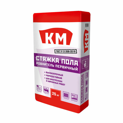 Ровнитель для пола КМ Стяжка пола первичный 25 кг 2525₽