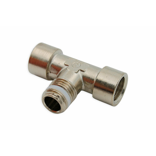 Фитинг тройник с фторопластовым кольцом Camozzi S2060 1/2-1/2
