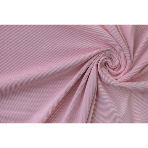 Ткань розовый трикотаж лапша (кашкорсе)