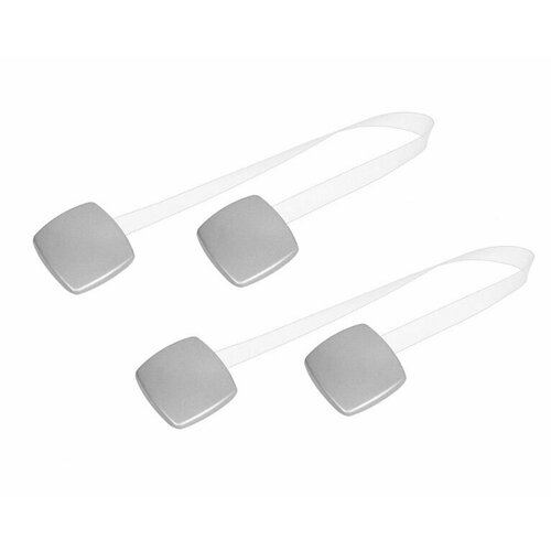 Подхват магнитный Квадро на ленте серебро