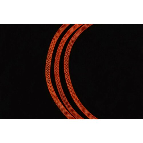 Ювелирная сетка, диаметр 4мм, цвет оранжевый, пластик, 46-005, 1 метр