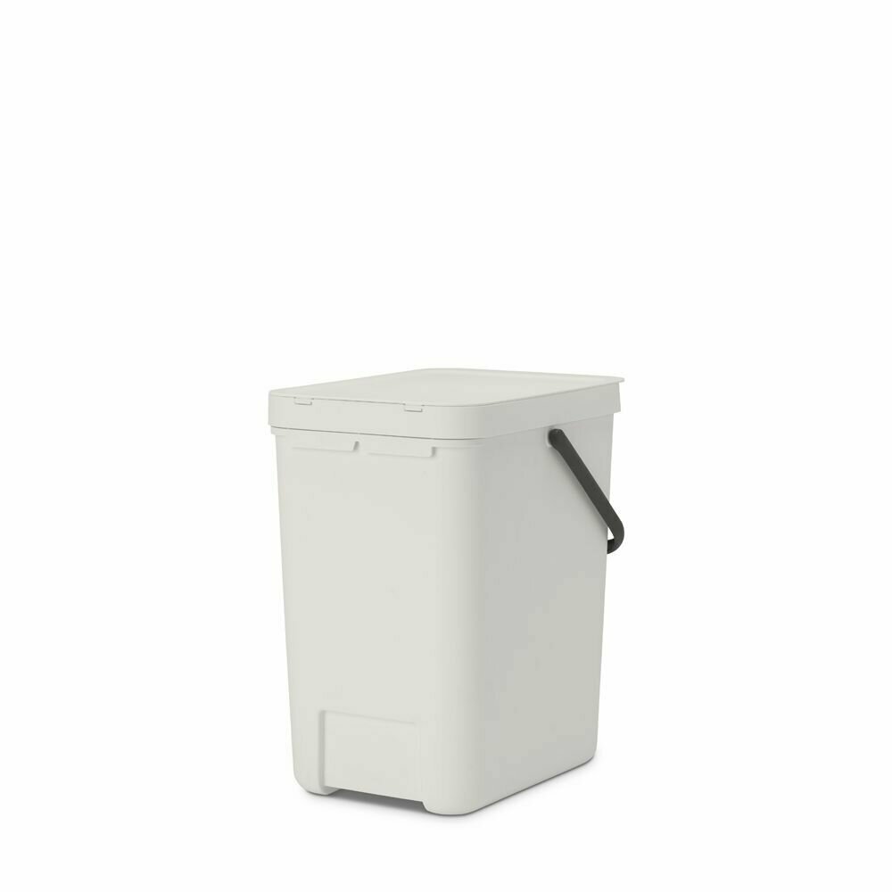 Ведро для мусора 25 л Brabantia Sort & Go светло-серый - фото №4