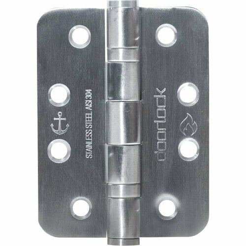 Дверные карточные скругленные петли Doorlock DL H102/76/2B/R/SSS