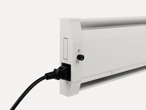 Изображение товара Плинтусный обогреватель Mr.Tektum Smart-Roll 400Вт 1,1м белый подключение слева