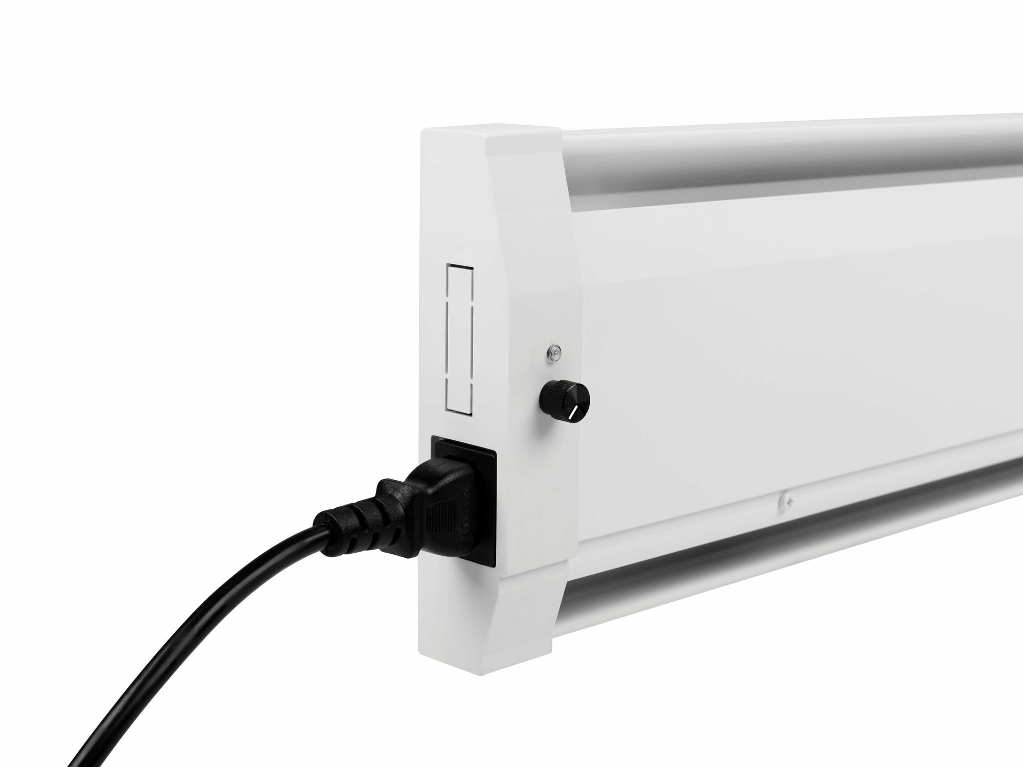 Плинтусный обогреватель Mr.Tektum Smart-Roll 400Вт 1,1м белый подключение слева