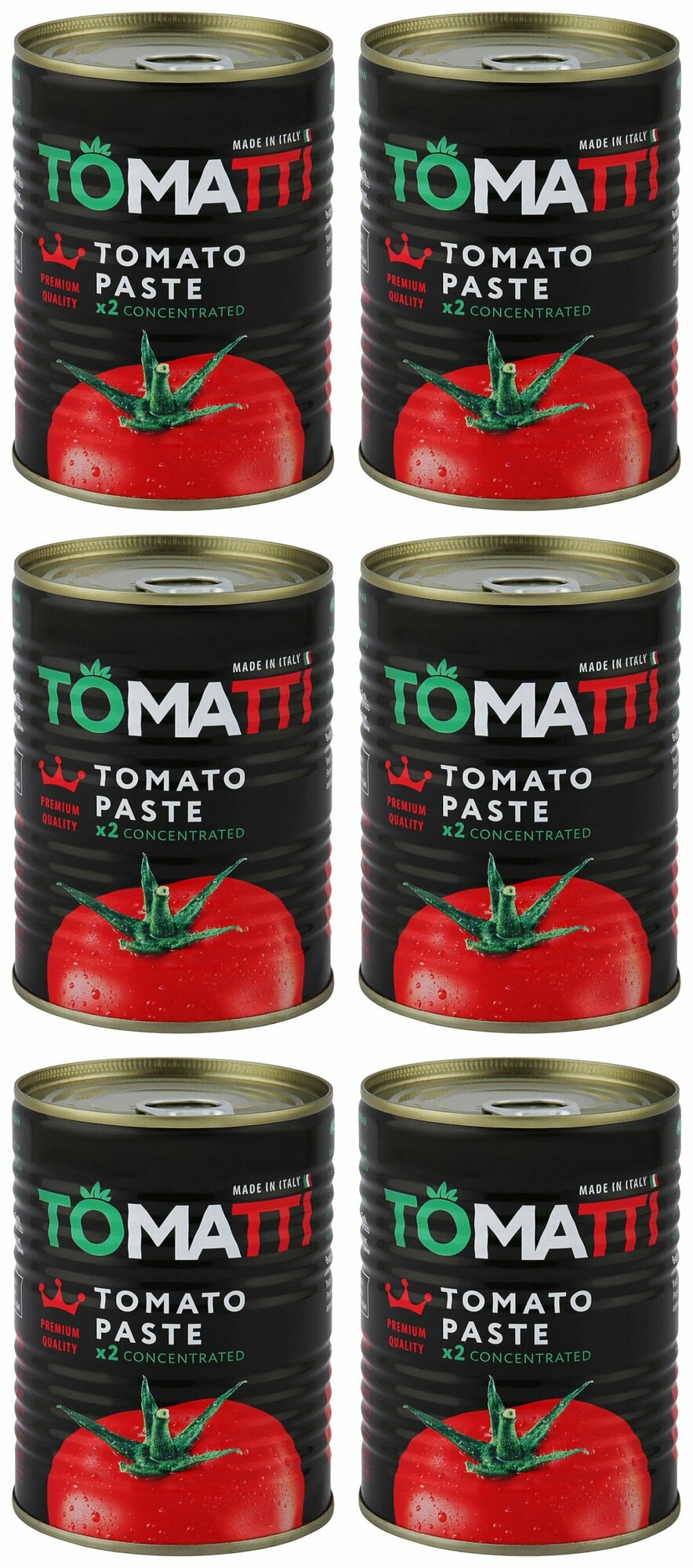 Tomatti Паста томатная 28-30%, 380 г, 6 шт