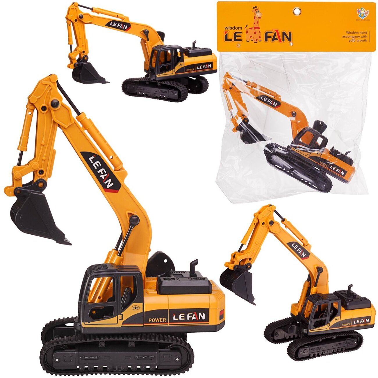 фото Машинка строительная Junfa Экскаватор на гусеничном ходу 26,5х9,3х10 см. WE-15223