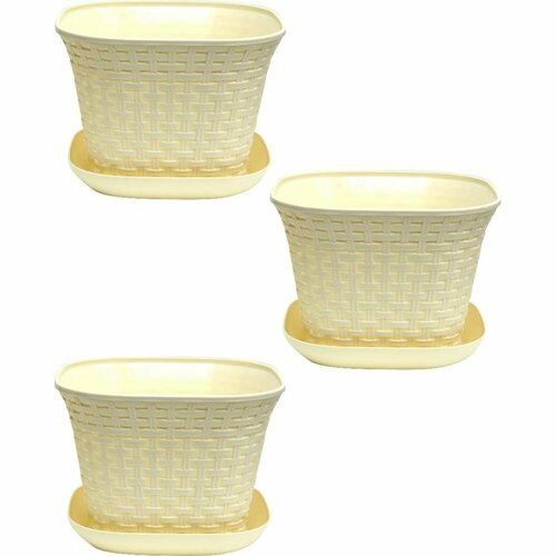 Квадратное кашпо Violet N-Kahpo-3/-36231-26