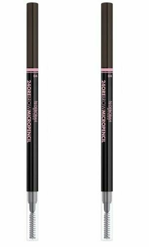 Карандаш для бровей, Deborah Milano, 24Ore Brow Micropencil, тон 03, 0,1 г, 2 шт