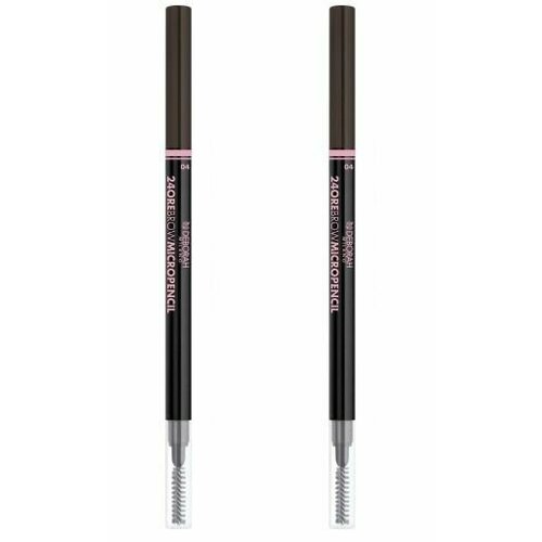 Карандаш для бровей, Deborah Milano, 24Ore Brow Micropencil, тон 03, 0,1 г, 2 шт