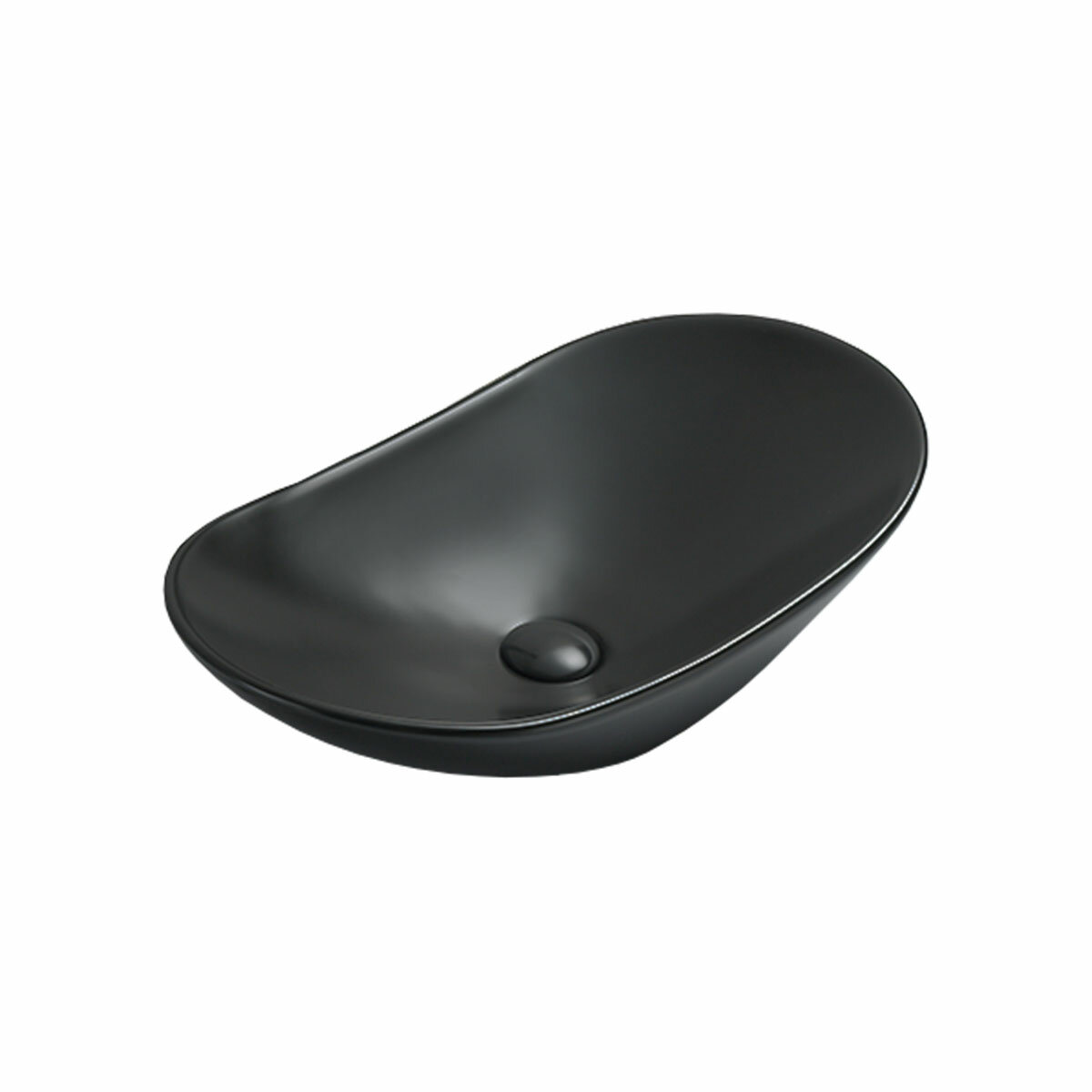 фото Раковина накладная Vincea 37 см VBS-508MB черная матовая