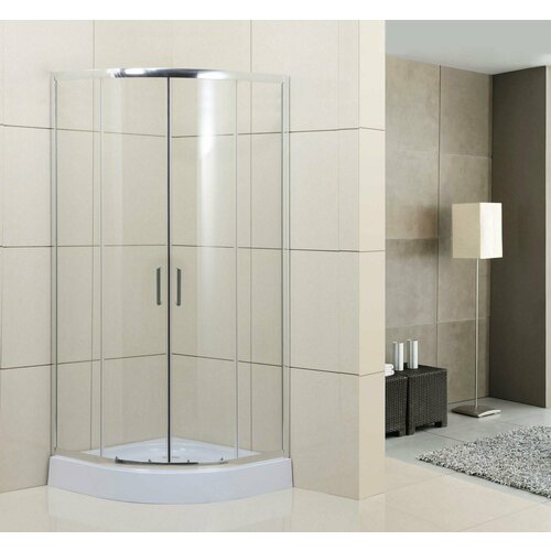 Душевой уголок BelBagno Uno 95x95 UNO-195-R-2-95-C-Cr стекло прозрачное, профиль хром, без поддона