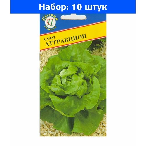 Салат Аттракцион кочанный 0.5г Ср (Престиж) - 10 пачек семян салат аттракцион кочанный 0 5г ср престиж 10 пачек семян