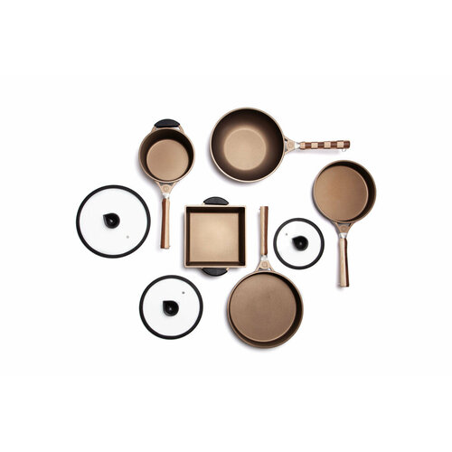 Набор посуды 8 предметов Luchetti K360K02B_M, индукция