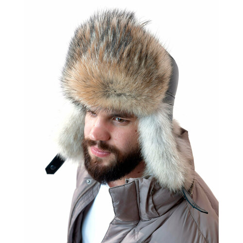 Шапка ушанка Ярмарка шапок, размер 61, мультиколор