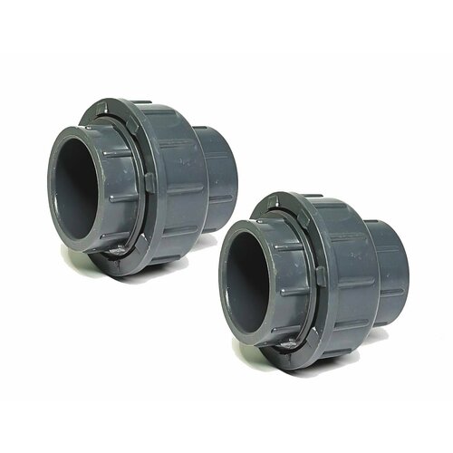 Муфта разборная американка ПВХ 50 PN10 клеевое соединение 50 (комплект 2 шт)