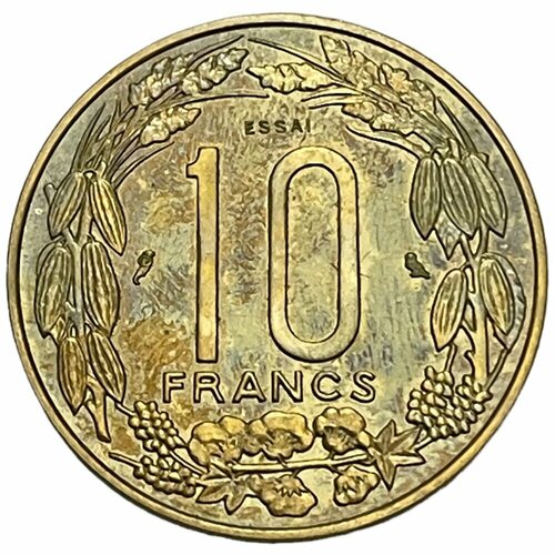 Центрально-Африканские Штаты 10 франков 1974 г. Essai (Проба) центрально африканские штаты 10 франков 1974 г essai проба