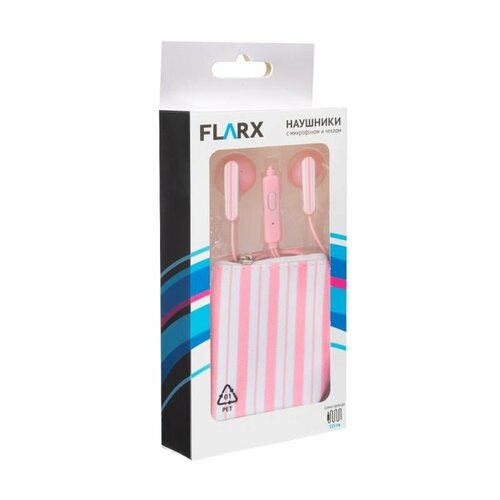 Наушники с микрофоном и чехлом FLARX 115 см в ассортименте 27900₽