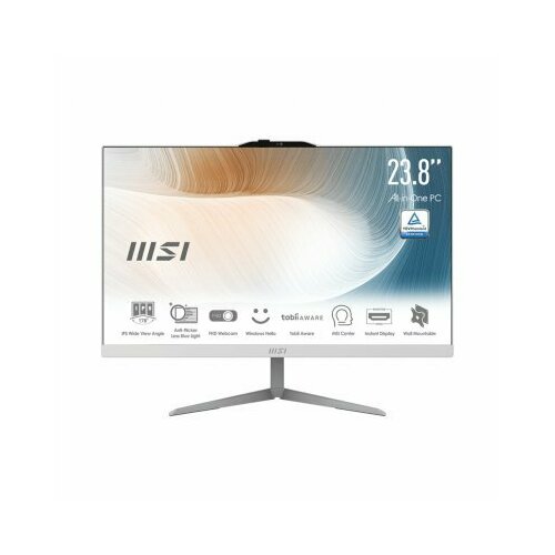 Моноблок MSI Modern AM242 12M-490XRU Intel Core i3 1215U 12 GHz8192 Mb256 Gb SSD238 HD 1920x1080DVD нетIntel Iris Xe GraphicsБез ОС 9S6-AE0712-490 Белый 6550000₽