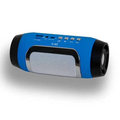 Портативная беспроводная Bluetooth-Колонка C-65 Super Bass/Синяя портативный 3 5 мм мини стерео динамик усилитель для mp3 mp4 мобильный телефон планшета портативный аудио видео
