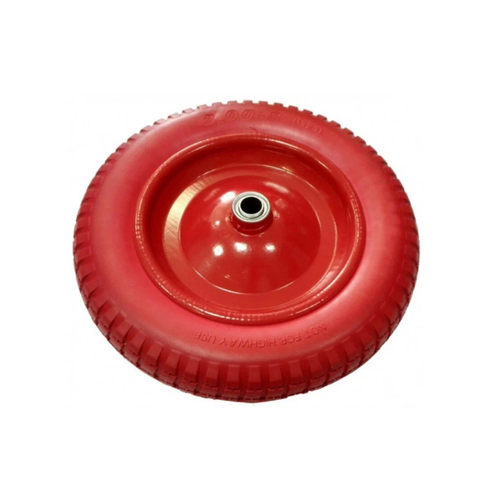 колесо для тачки рыжий кот литое 093545 160 мм 160 мм Колесо для садовой тележки 325/300-8L, втулка 20мм (литое, каучук)