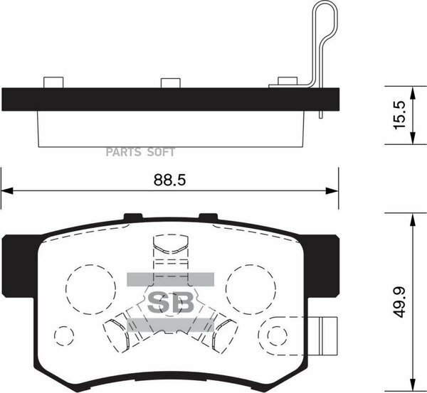 SANGSIN BRAKE SP2116 Комплект тормозных колодок, дисковый тормоз