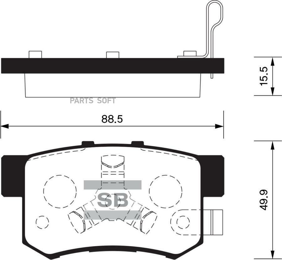 SANGSIN BRAKE SP2116 Колодки тормозные дисковые Honda CR-V/FR-V 1.7i/1.8i/2.0i/2.2CTDi 02 SP2116