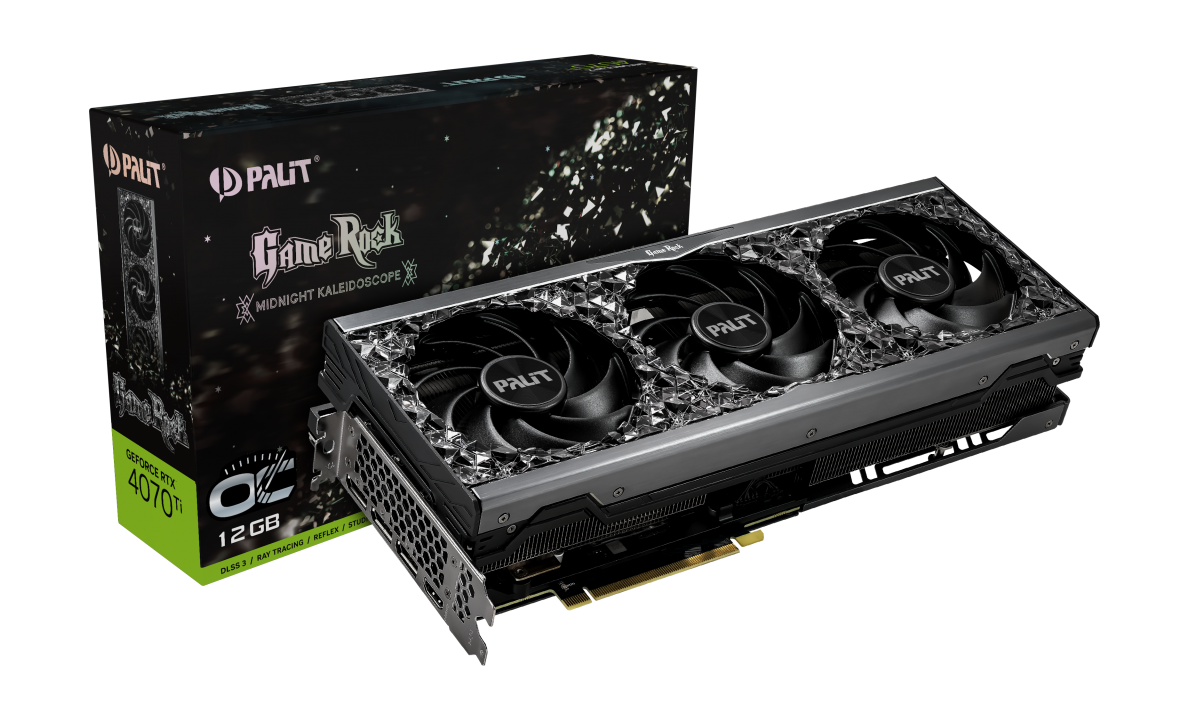 Видеокарта Palit RTX4070Ti GAMEROCK Midnight kaleidoscope / 12GB /