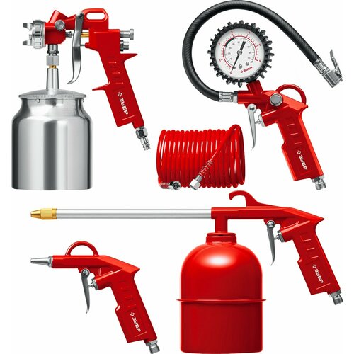 Набор пневмоинструмента ЗУБР MS-5N универсальный 5 предм 568700₽