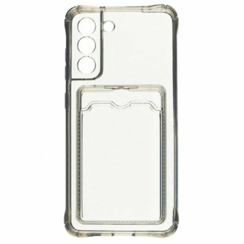 Чехол для Samsung Galaxy S21 FE Zibelino Silicone Card Holder прозрачный чехол для samsung galaxy a24 4g zibelino silicone card holder прозрачный