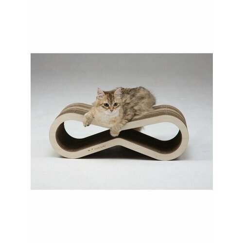 Тумяу Когтеточка из картона Экватор с деревянным ободком