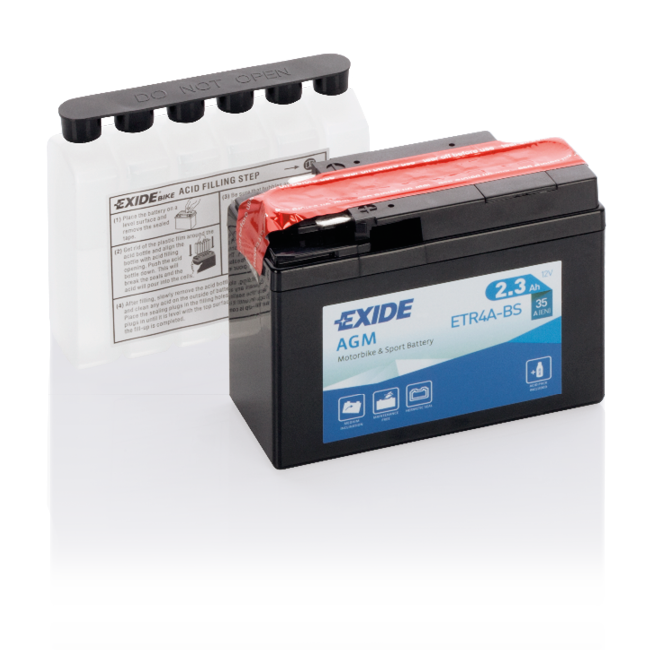 Аккумулятор Exide AGM ETR4A-BS 12V 2,3Ah 35A R+