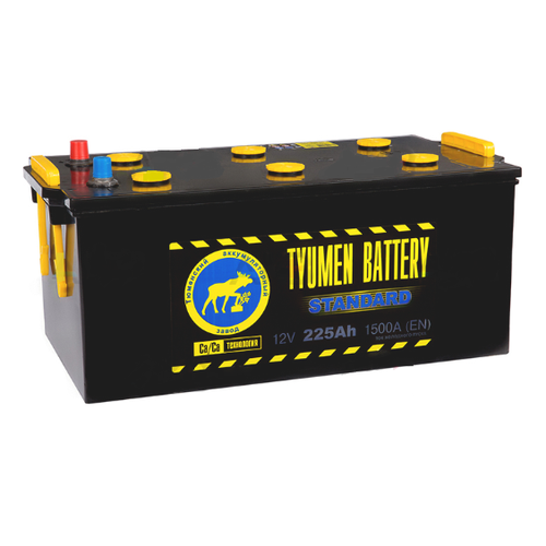 Аккумулятор грузовой TYUMEN BATTERY STANDARD 6СТ-225 обр. 518x228x270