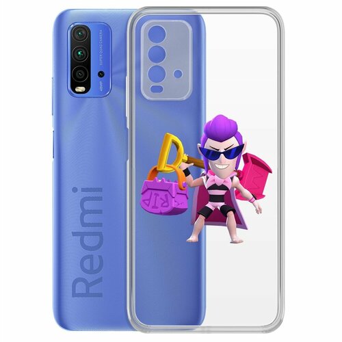 Чехол-накладка Clear Case Brawl Stars-Пляжный Мортис для Xiaomi Redmi 9T чехол накладка clear case brawl stars пляжный мортис для vivo y31