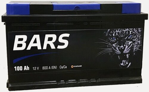 Изображение товара Аккумулятор автомобильный Bars 100 А/ч 800 А обр. пол. Евро авто (353x175x190) 6СТ-100 АПЗ