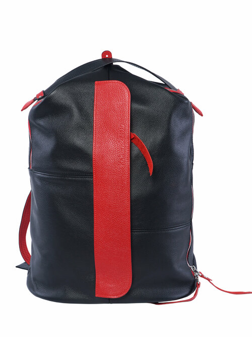 Рюкзак , красный, черный