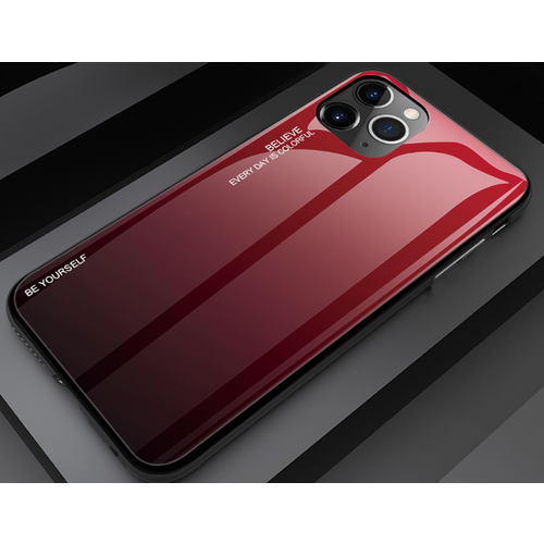 Ультра-тонкий силиконовый чехол-бампер MyPads Gradiente для Apple iPhone 13 Pro Max с закаленным стеклом на заднюю крышку телефона тематика Градиен. чехол бампер mypads для vivo y83 ультра тонкий силиконовый с закаленным стеклом на заднюю крышку телефона красный