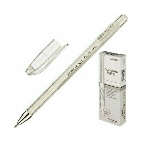Ручка гелевая пастель белая CROWN 0.7 мм, 505686 ручка гелевая пастель белая crown 0 7 мм 505686