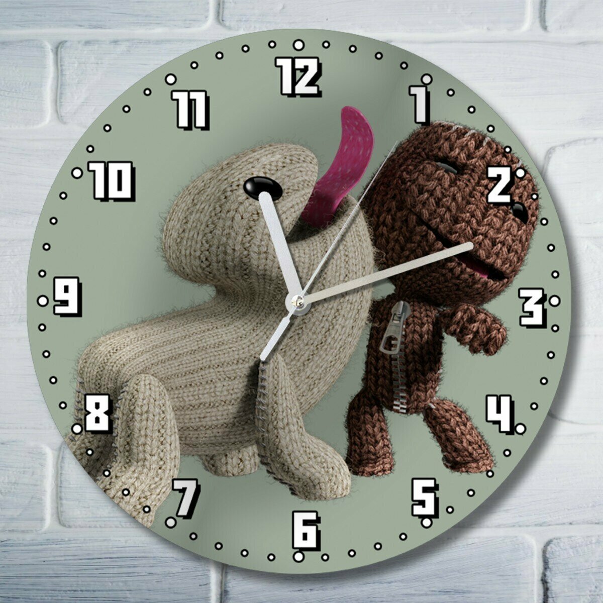 Настенные часы УФ с рисунком LittleBigPlanet 3 - 2334