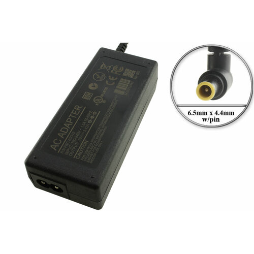 Адаптер (блок) питания 19V, 3.42A, 65W, 6.5mm x 4.4mm (PNC-65G19, DA-65G19, LCAP39, PA-1650-68), для монитора и телевизора LG и др. устройств lcap39 lcap40 адаптер блок питания для монитора и телевизора lg psab l206a da65 f19 da 65g19 pa 1650 68 43lh520v 49lh510v 513v 520v 19v 3 42a 6 5 4 4