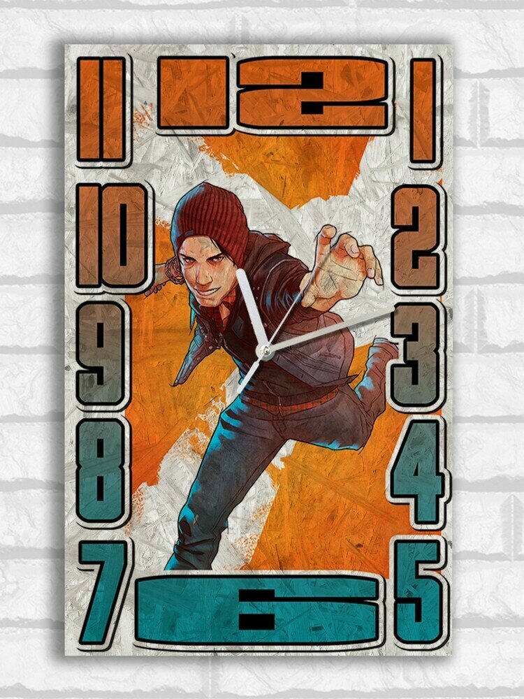 Настенные бесшумные часы ОСП, игра infamous second son - 619