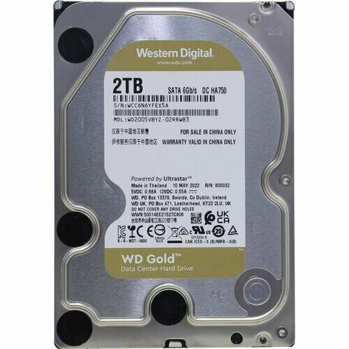 Жесткий диск Western digital Gold 2 Тб WD2005VBYZ