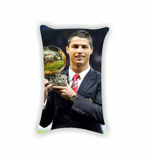 Подушка Криштиану Роналду, Cristiano Ronaldo №1, Картинка с двух сторон