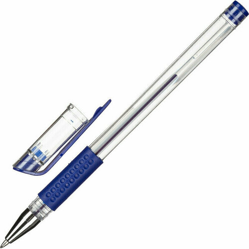 Ручка Ручка гелевая Attache Economy синий стерж, 0,3-0,5мм, манжетка 9 шт