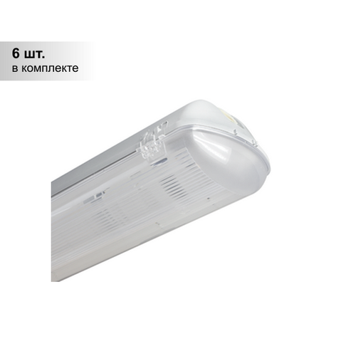 (6 шт.) Светильник ЗСП 2хT8 G13 670мм под LED-лампу IP65 /Polar LED Т8-218-21