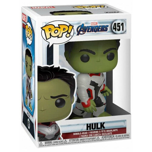 Фигурка POP! Халк Мстители Финал Марвел Hulk Avengers Marvel №451 (головотряс, 10 см) фигурка человек паук из набора мстители марвел avengers marvel до 10 см