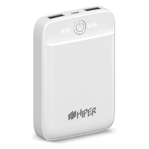 HIPER Внешний аккумулятор HIPER SL10000 Li-Pol 10000mAh 21A21A 2xUSB белый 314000₽